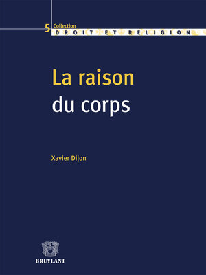 cover image of La raison du corps
